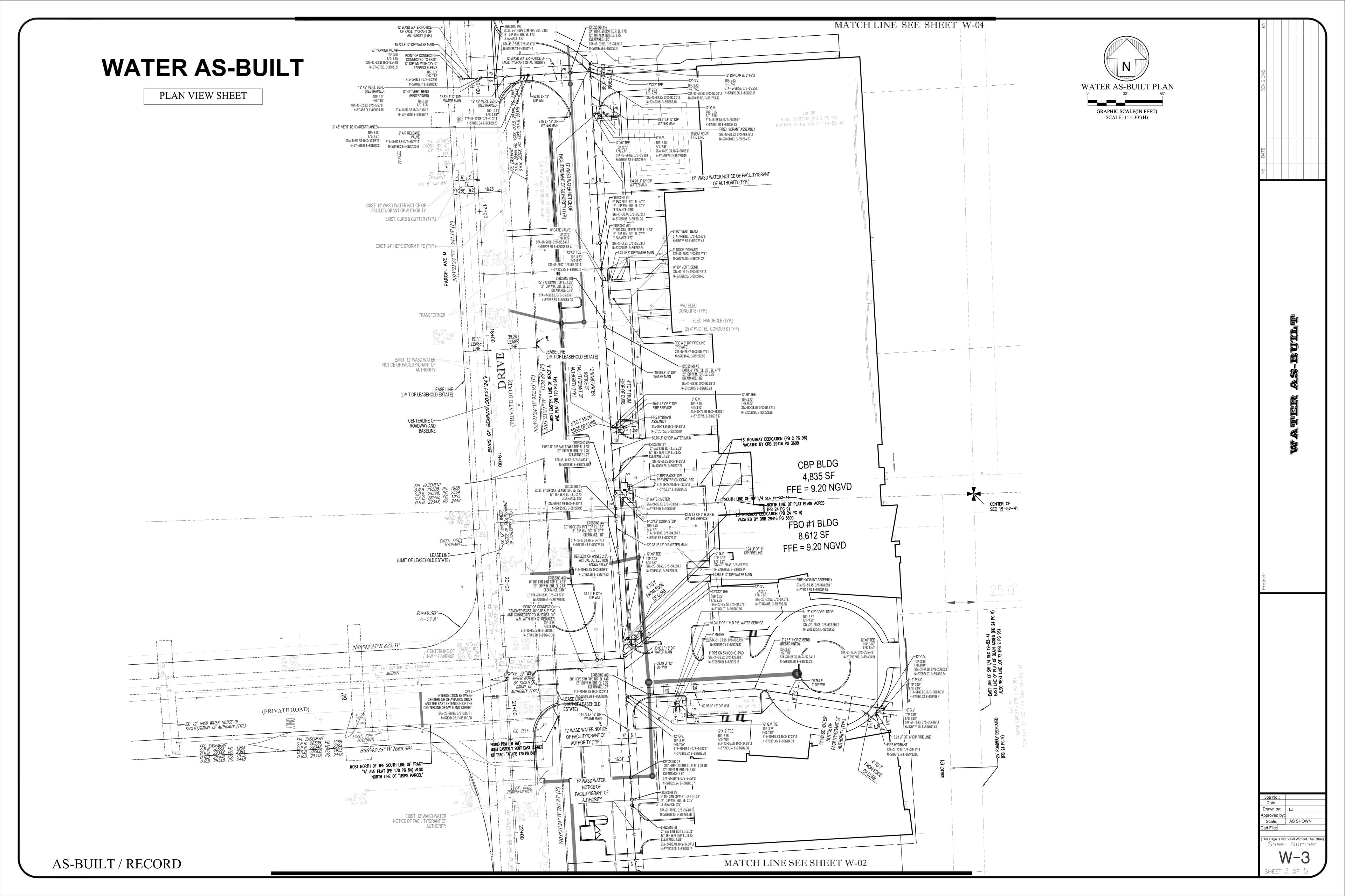 Water Main As-Built